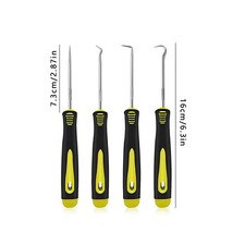 4Pcs Car Oil Seal Screwdriver Set, O-Ring Gasket Puller Remover Pick Hooks, Prof