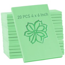 20 PCS 4 x 6 Inch Rubber Stamp Carving Blocks Linoleum Blocks for Printmaking...