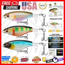 Popobait Easy Catch Fishing Lures with BKK Hooks, Instant Startup, Longer Cas...