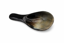 L&ouml;ffel B&uuml;ffelhorn 13cm Servierl&ouml;ffel Reisl&ouml;ffel Horn NINO Natur