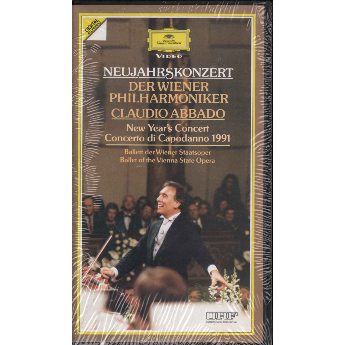 VHS Claudio Abbado Concerto Capodanno 1991 Wiener Philharmoniker Raro