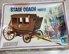 Vintage Craft Masters 50123 Stage Coach Wooden Kit General Mills 1971