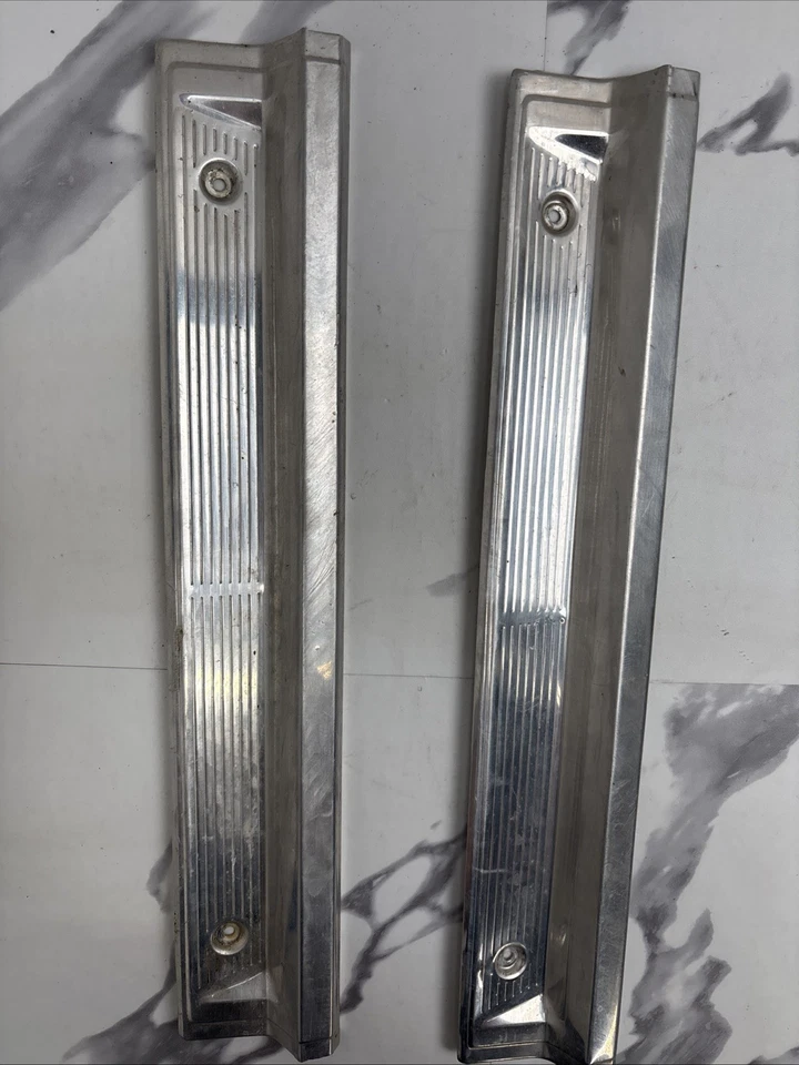 1974 - 1977 Chrysler Newport 4D Four Door Rear Sill Plates OEM - Image 3 of 4