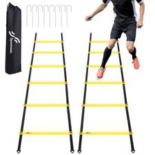 Sportneer Agility Ladder Speed Training Set - 12 Rungs 20ft Detachable Exerci...