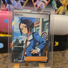 Pokémon Cheren Trainer-Supporter 258/217 ASC Full Art Holo Ultra Rare