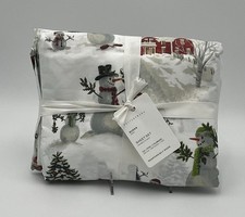 Pottery Barn Snowman Queen Sheet Set