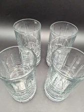 4 Vintage Anchor Hocking  Manchester Ice Tea Glass Tumblers 16 OZ