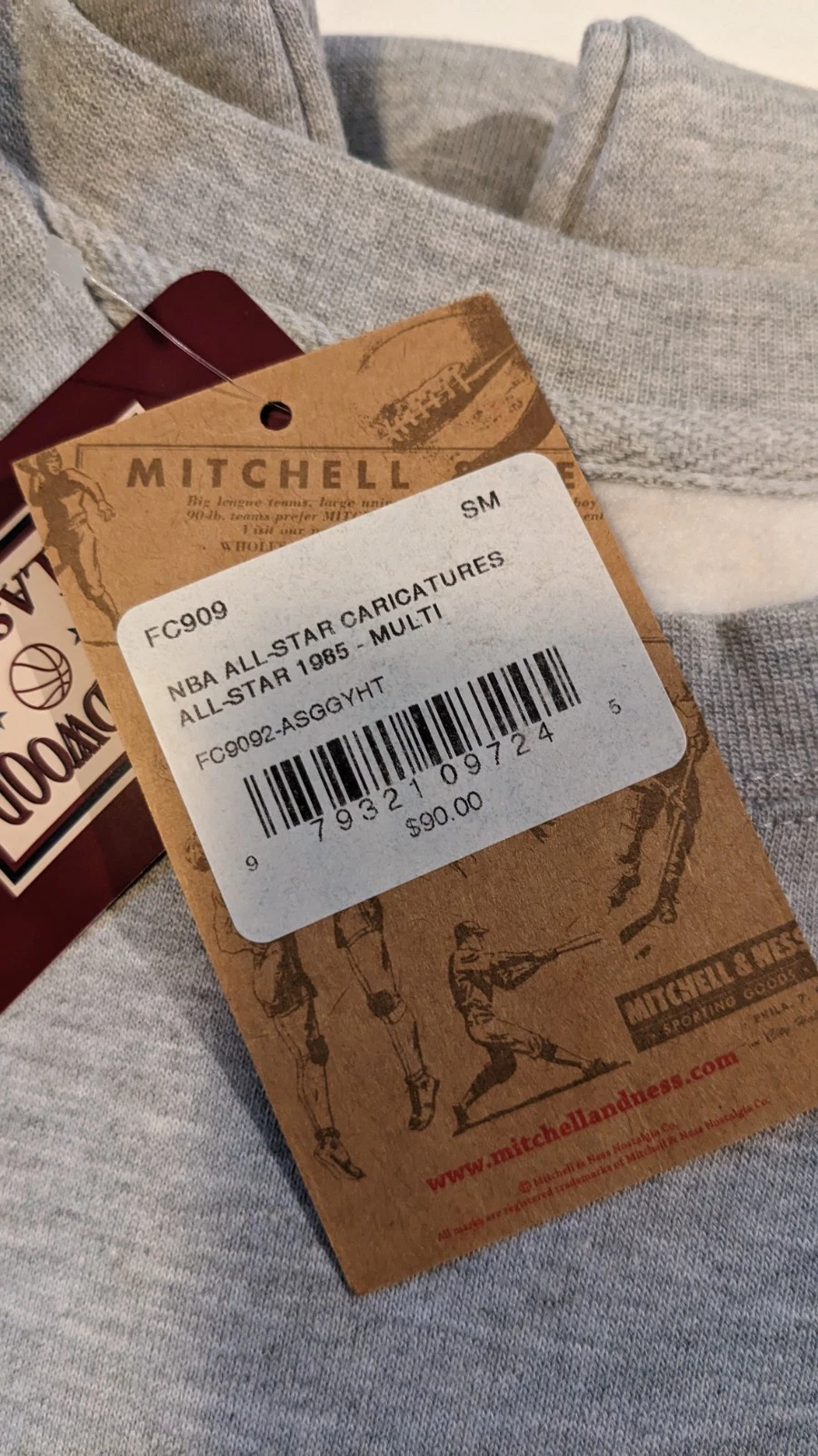 Mitchell & Ness NBA 1985 All Star Game Crewneck Sweatshirt Size