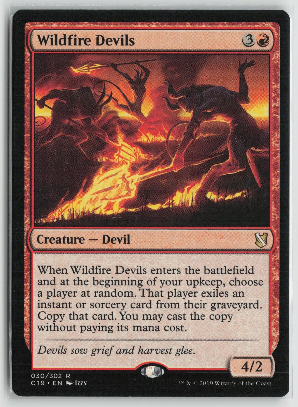 Wildfire Devils Lightly Played 30 Commander 2019 MTG