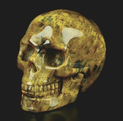Skullis 2.0'' NEW PIETERSITE CRYSTAL SKULL Hand Carved, Realistic,Crystal Healing