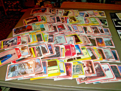 STAR WARS 1980 EMPIRE STRIKES BACK TRADING CARDS - LOT OF 90  PLUS MORE!