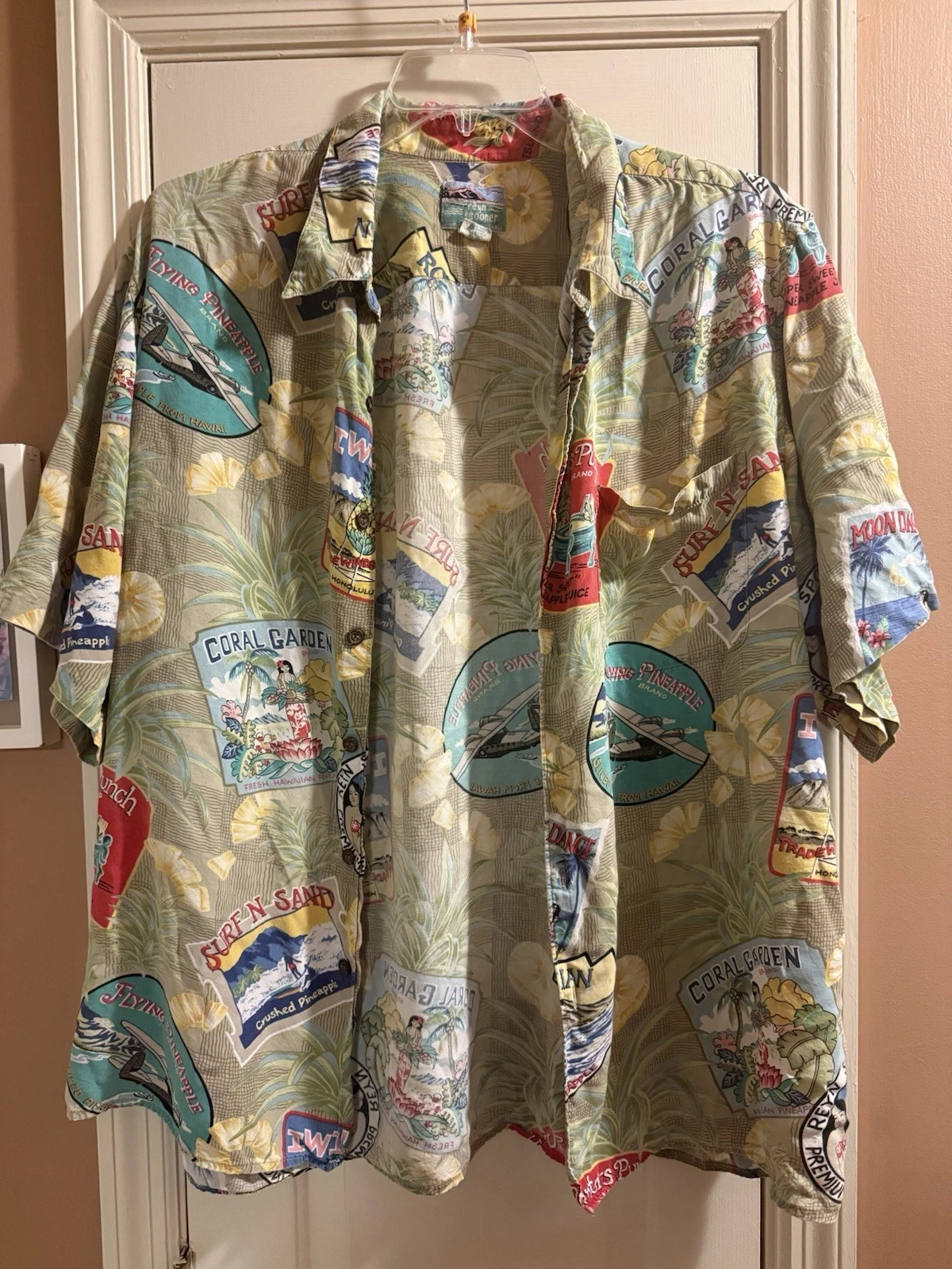 Vintage Reyn Spooner Rayon Hawaiian Shirt Size XXL Vacation