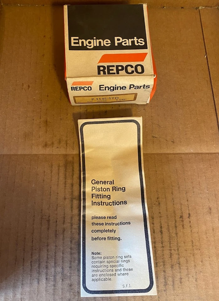 Repco Engine Piston Ring Set - #P-1145-STD - Fits Morris Minor 1963-1966 - Image 2 of 3