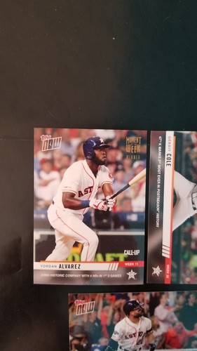 2019 Topps Now Moment Of The Week Gold Houston Astros - Picture 2 of 5