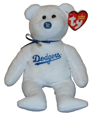 Ty Beanie Baby LOS ANGELES DODGERS MLB Bear LA NEW MWMTs Plush Stuffed  Toy