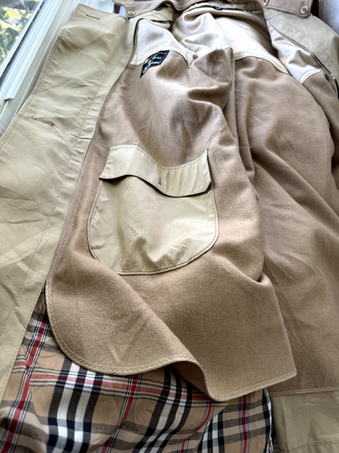 Gabardina para hombre para garbers de Bergamo talla pequeña 40 nueva sin etiquetas forro - Imagen 17 de 24