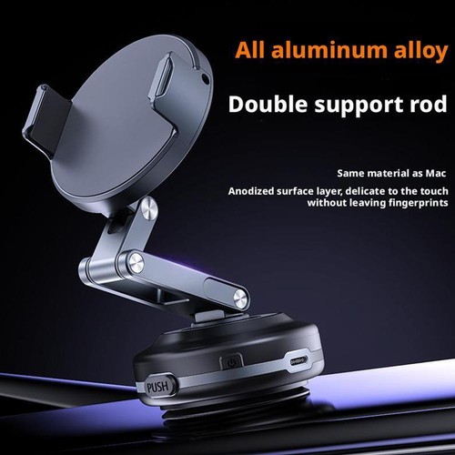 Electric Vacuum Magnetic Suction Cup Car Phone Holder Stand Mount Office D D0P1 - Photo 4 sur 15