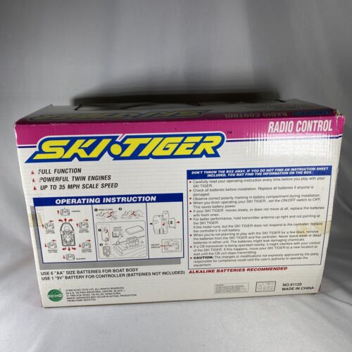 Vintage 1996 Ski Tiger Radio Control RC Jet Ski Echo Toys - Picture 2 of 11