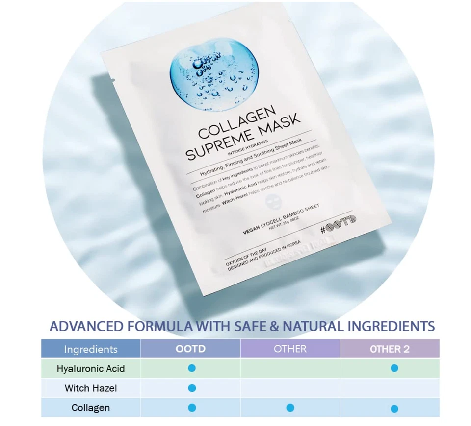 Collagen Supreme Sheet Mask - Koreanische Tuchmaske - 10x pro Packung - Bild 2 von 4