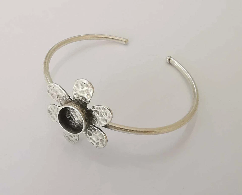 手镯坯袖口坯可调节手链空白黄铜(10 毫米空白)G7816 — 第 2/3 张图片