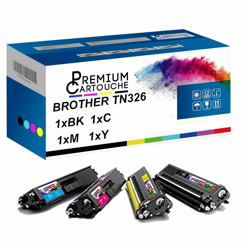 Toner TN-326 laser compatible Brother pour rendus riches