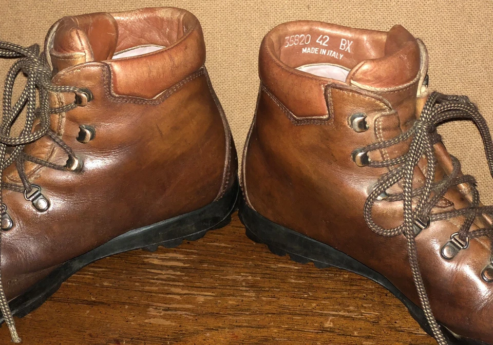 Scarpa Attak 35820 Size EU 42 / US 9 Trekking Hiking Brown Leather Boots Italy - Image 4 of 4