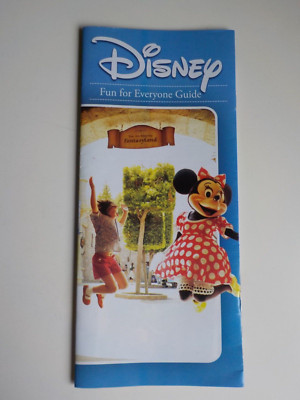 DISNEY Fun For Everyone Orlando Walt Disney World Vintage Guide Map Freizeitpark