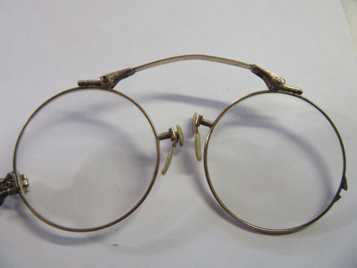 Antique VICTORIAN GLASSES-SPECTACLES 12K Gold-Filled | eBay