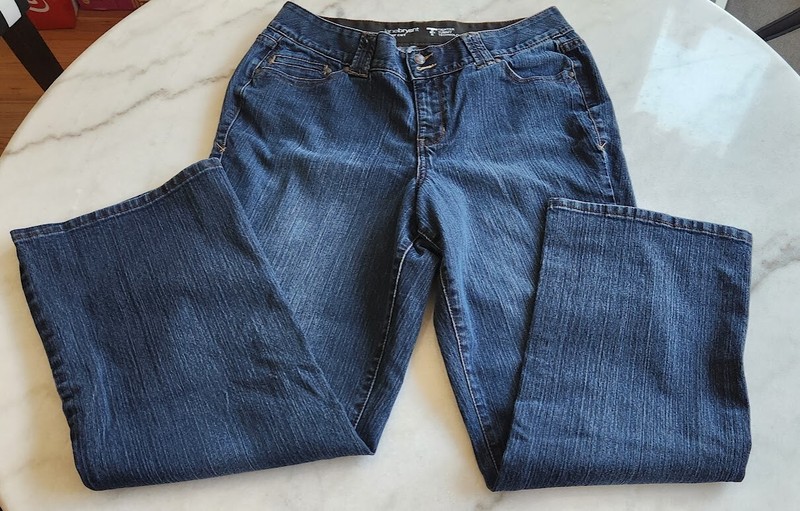 Lane Bryant T3 Boot Cut Jean Size 16 Average Dark Rinse Button Fly