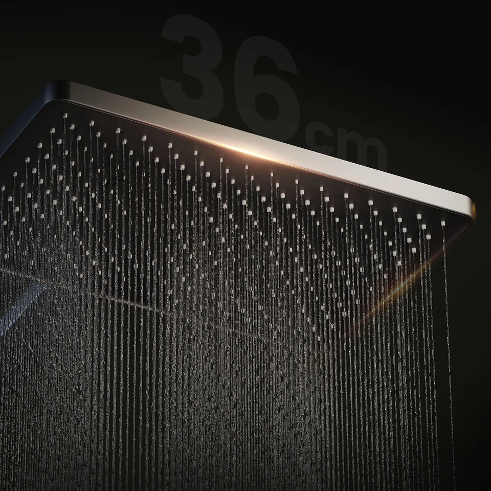 EMKE Duschsystem Mit Thermostat Duschset Automatischer Abfluss von Kaltwasser - Bild 2 von 4