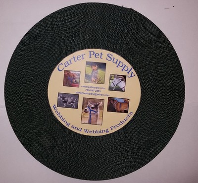 Carter Pet Supply 1 Inch Black Heavy Nylon Webbing 5 Yards USA MADE