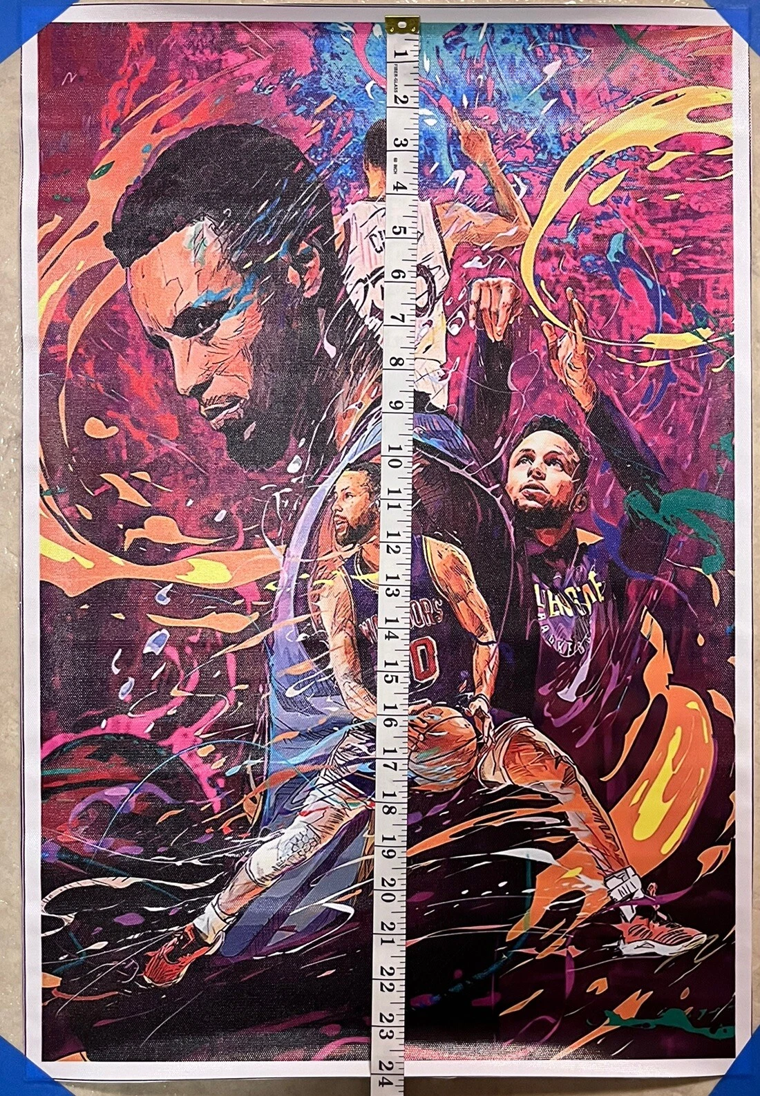 Stephen Curry Golden State Warriors NBA Vertical Poster Wall Art