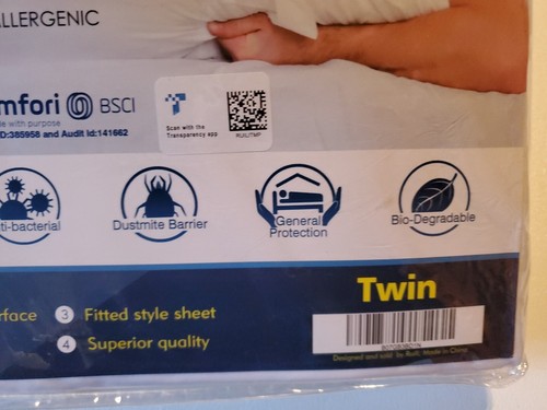 NUOVO coprimaterasso Ruili Premium TWIN impermeabile nuovo con scatola - Foto 3 di 9