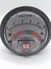 Dwyer WO4X CF Pressure Gauge 0-10 Water Inches 15Psi Max