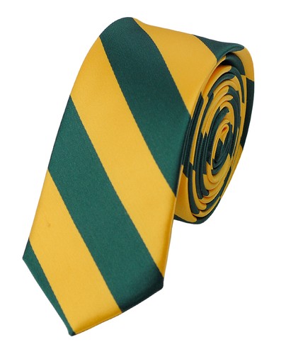 ¡NUEVO! Corbata tejida a rayas universitaria delgada de 2" Manzini Neckwear® para hombre - Imagen 6 de 26