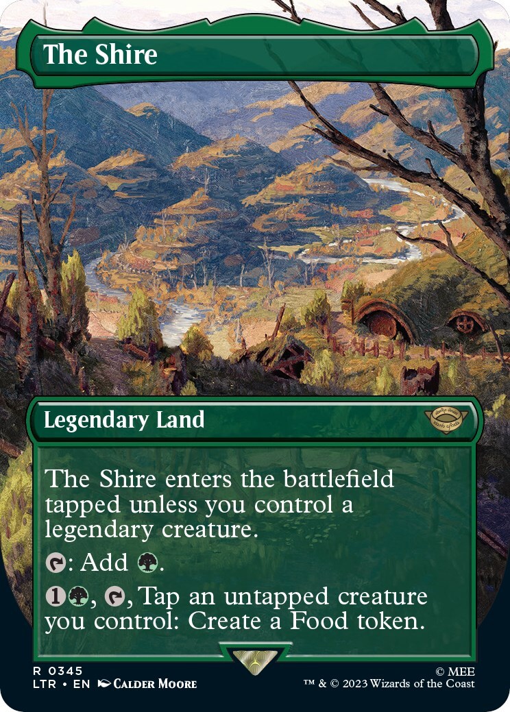 The Shire Borderless Universes Beyond Lord of the Rings Foil MTG