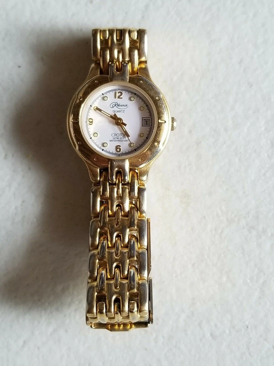 Reliance watch croton quartz diamond sale