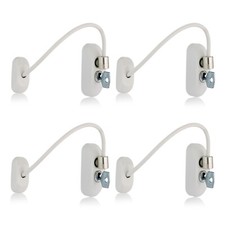 XFORT Lockable Window Restrictor, 20cm Cable Restricts Windows To 100mm Opening