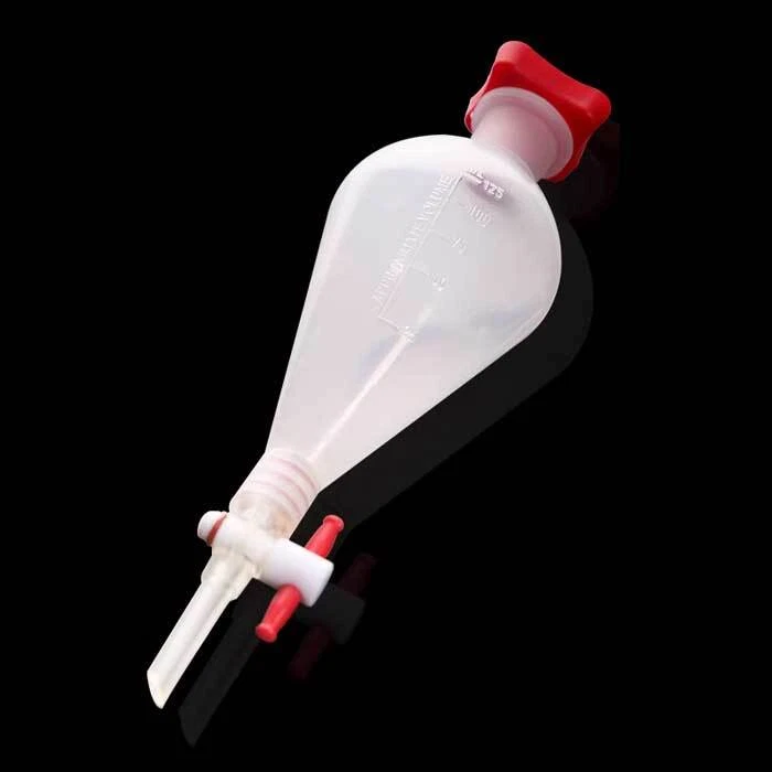 Plastic Separatory Funnel Set, PTFE Stopcock, Lab Chem Supplies, 125-1000ml - Image 4 of 4