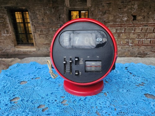 Grand Star GS-969 space age radio alarm flip clock, 1974, space age collectible - Picture 8 of 8