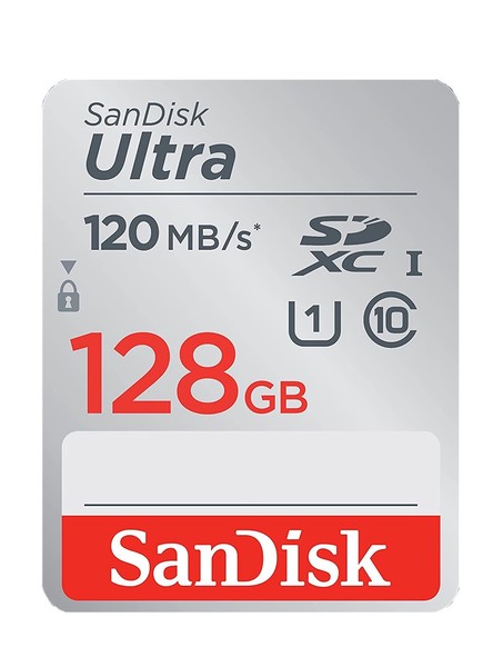 SANDISK ULTRA 120MB/s SDHC SDXC SD FLASH TARJETA DE CÁMARA 128GB