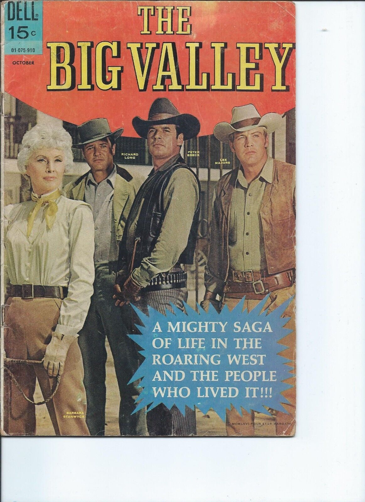 SILVER AGE WESTERN COMICS! THE BIG VALLEY NO. 6 (1969) IN GOOD+ CONDITION