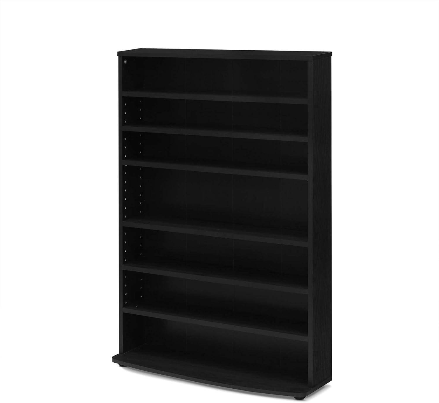 JAYA Espresso 6-Tier Multimedia Storage Tower for DVDs, Games & More