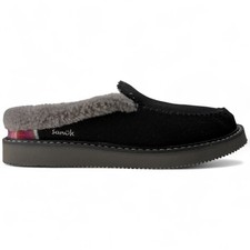 Sanuk Womens Cozy Vibe Slipper SM Black Slip on Size 8 New with Tags