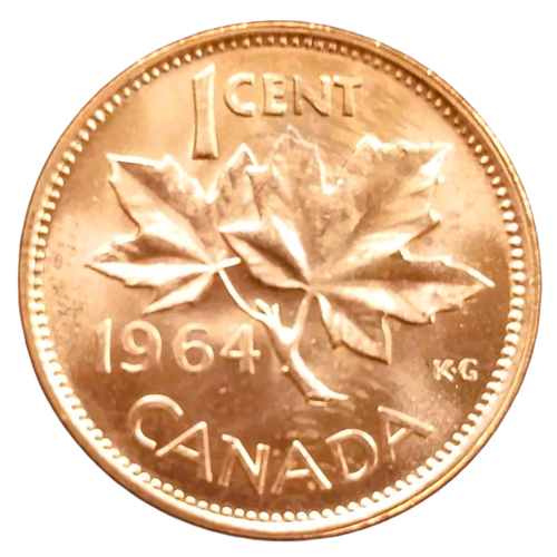 Canada Copper Cent 1964 Penny BU Lot 1 cent Royal Canadian Mint Estate Sale - Picture 10 of 12