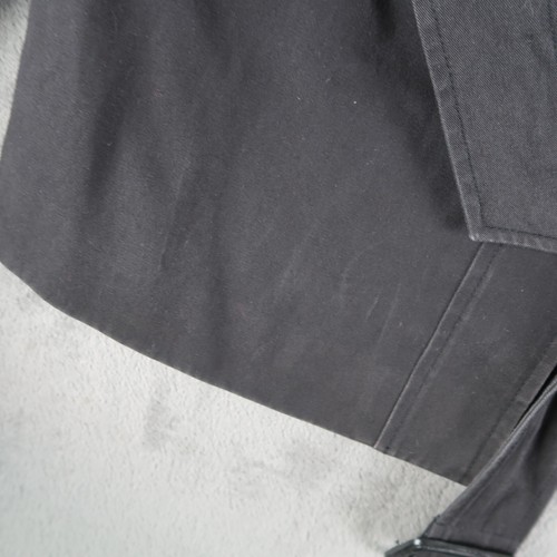 All Saints Spitalfields MAC Indra Trench Coat Jacket Military Sz 12 Convertible - 第 8/14 張圖片