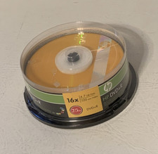 HP DVD-R 16X 4.7GB 120 Mins 25 Pack Blank Burn Discs Burners New Sealed