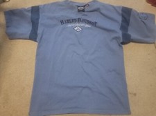 Vintage Harley Davidson Made In USA T-Shirt Size Large Blue/Grey Short Sleeves.
