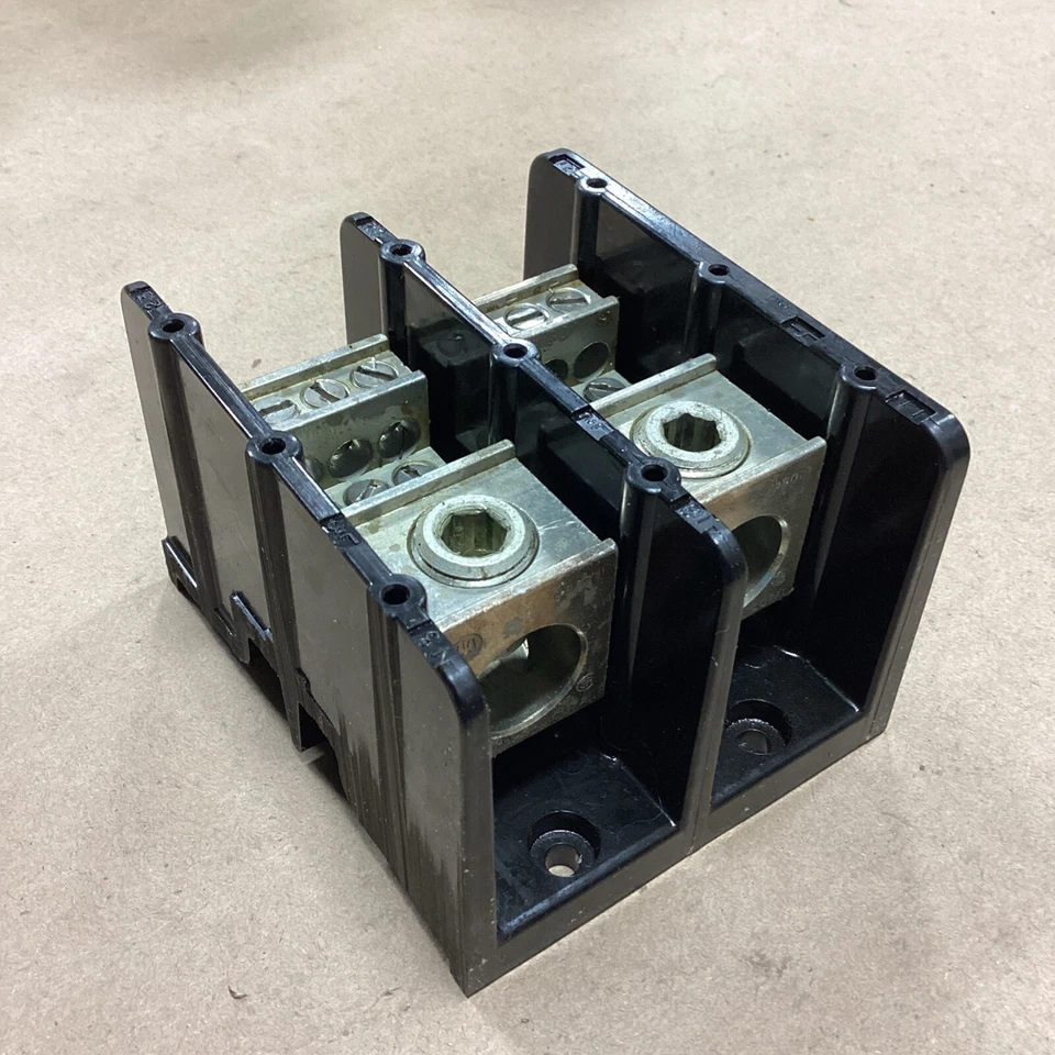 Marathon Cat No 1433553 Barrier Terminal Block 3 Pole, 600V 400 MCM - Image 4 of 4