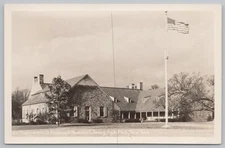 Real Photo Postcard~The Franklin D Roosevelt Memorial Library~Hyde Park NY~RPPC